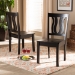 Baxton Studio Fenton Modern and Contemporary Transitional Dark Brown Finished Wood 2-Piece Dining Chair Set - BSORH338C-Dark Brown Wood Scoop Seat-DC-2PK