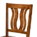 Baxton Studio Fenton Modern and Contemporary Transitional Walnut Brown Finished Wood 2-Piece Dining Chair Set - BSORH338C-Walnut Wood Scoop Seat-DC-2PK