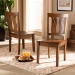Baxton Studio Fenton Modern and Contemporary Transitional Walnut Brown Finished Wood 2-Piece Dining Chair Set - BSORH338C-Walnut Wood Scoop Seat-DC-2PK