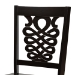 Baxton Studio Valda Modern and Contemporary Transitional Dark Brown Finished Wood 5-Piece Dining Set - BSOValda-Dark Brown-5PC Dining Set