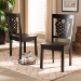 Baxton Studio Gervais Modern and Contemporary Transitional Dark Brown Finished Wood 2-Piece Dining Chair Set - BSORH339C-Dark Brown Wood Scoop Seat-DC-2PK