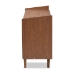 Baxton Studio Halden Mid-Century Modern Multicolor Walnut Brown and Grey Gradient Finished Wood 2-Door Dining Room Sideboard Buffet - BSOFP-11022-Grey/Walnut-Sideboard