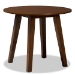 Baxton Studio Mina Modern and Contemporary Transitional Walnut Brown Finished Wood 5-Piece Dining Set - BSOMina-Walnut-5PC Dining Set