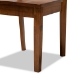 Baxton Studio Gervais Modern and Contemporary Transitional Walnut Brown Finished Wood 2-Piece Dining Chair Set - BSORH339C-Walnut Wood Scoop Seat-DC-2PK