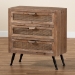 Baxton Studio Calida Mid-Century Modern Whitewashed Natural Brown Finished Wood and Rattan 3-Drawer Storage Cabinet - BSOJYCR19B-002-Rattan-3DW-Cabinet