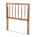 Baxton Studio Valin Modern and Contemporary Ash Walnut Finished Wood Twin Size Headboard