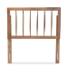 Baxton Studio Valin Modern and Contemporary Ash Walnut Finished Wood Twin Size Headboard - BSOMG9730-Ash Walnut-HB-Twin