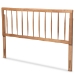 Baxton Studio Valin Modern and Contemporary Ash Walnut Finished Wood King Size Headboard