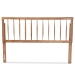 Baxton Studio Valin Modern and Contemporary Ash Walnut Finished Wood King Size Headboard - BSOMG9730-Ash Walnut-HB-King