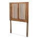 Baxton Studio Harena Modern and Contemporary Transitional Ash Walnut Finished Wood Twin Size Headboard