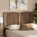 Baxton Studio Harena Modern and Contemporary Transitional Ash Walnut Finished Wood Queen Size Headboard - BSOMG9751-Ash Walnut-HB-Queen
