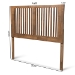Baxton Studio Harena Modern and Contemporary Transitional Ash Walnut Finished Wood Queen Size Headboard - BSOMG9751-Ash Walnut-HB-Queen