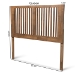 Baxton Studio Harena Modern and Contemporary Transitional Ash Walnut Finished Wood Queen Size Headboard - BSOMG9751-Ash Walnut-HB-Queen