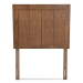 Baxton Studio Patwin Modern and Contemporary Transitional Ash Walnut Finished Wood Twin Size Headboard - BSOMG9752-Ash Walnut-HB-Twin