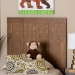 Baxton Studio Patwin Modern and Contemporary Transitional Ash Walnut Finished Wood Twin Size Headboard - BSOMG9752-Ash Walnut-HB-Twin