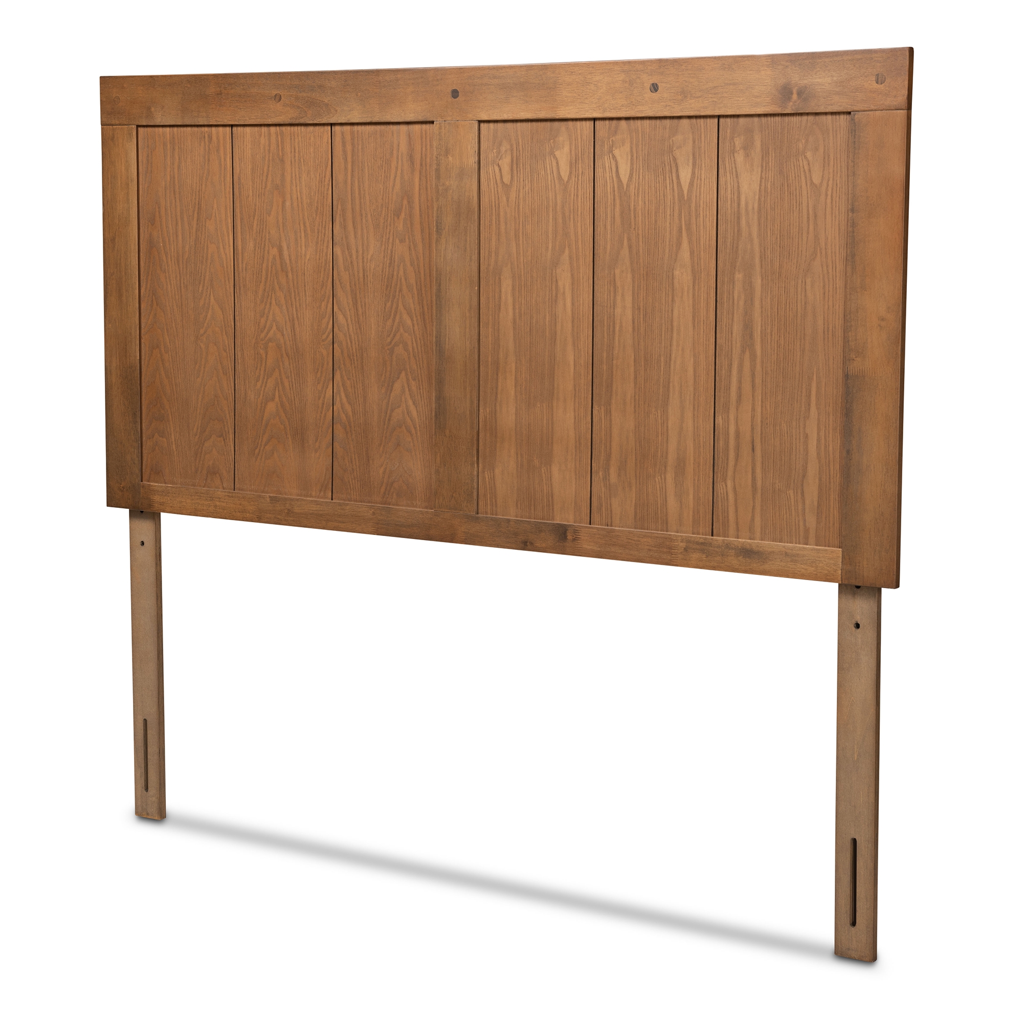 Baxton Studio Patwin Modern and Contemporary Transitional Ash Walnut Finished Wood King Size Headboard