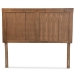 Baxton Studio Patwin Modern and Contemporary Transitional Ash Walnut Finished Wood King Size Headboard - BSOMG9752-Ash Walnut-HB-King