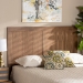 Baxton Studio Patwin Modern and Contemporary Transitional Ash Walnut Finished Wood King Size Headboard - BSOMG9752-Ash Walnut-HB-King