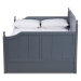 Baxton Studio Millie Cottage Farmhouse Grey Finished Wood Full Size Daybed with Twin Size Trundle - BSOMG0010-Grey-Daybed-Full