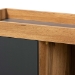 Baxton Studio Caspian Modern and Contemporary Two-Tone Grey and Oak Brown Finished Wood Shoe Cabinet - BSOMPC8015-Oak/Grey-Cabinet