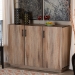 Baxton Studio Patton Modern and Contemporary Natural Oak Finished Wood 3-Door Dining Room Sideboard Buffet - BSOMPC8016-Natural-Sideboard