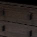 Baxton Studio Glover Modern and Contemporary Dark Brown Finished Wood and Black Metal 2-Drawer Nightstand - BSONS8016-Dark Brown-NS
