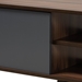 Baxton Studio Clapton Modern and Contemporary Multi-Tone Grey and Walnut Brown Finished Wood TV Stand - BSOTV8010-Walnut/Grey-TV