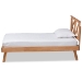 Baxton Studio Galvin Modern and Contemporary Brown Finished Wood Twin Size Platform Bed - BSOSW8219-Rustic Brown-Twin