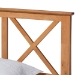 Baxton Studio Galvin Modern and Contemporary Brown Finished Wood Twin Size Platform Bed - BSOSW8219-Rustic Brown-Twin