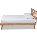 Baxton Studio Galvin Modern and Contemporary Brown Finished Wood Full Size Platform Bed - BSOSW8219-Rustic Brown-Full