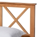 Baxton Studio Galvin Modern and Contemporary Brown Finished Wood Full Size Platform Bed - BSOSW8219-Rustic Brown-Full