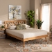 Baxton Studio Galvin Modern and Contemporary Brown Finished Wood Full Size Platform Bed - BSOSW8219-Rustic Brown-Full
