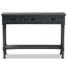 Baxton Studio Garvey French Provincial Grey Finished Wood 3-Drawer Entryway Console Table - BSOJY20A373-Grey-Console