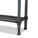 Baxton Studio Garvey French Provincial Grey Finished Wood 3-Drawer Entryway Console Table - BSOJY20A373-Grey-Console
