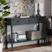 Baxton Studio Garvey French Provincial Grey Finished Wood 3-Drawer Entryway Console Table - BSOJY20A373-Grey-Console