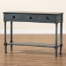 Baxton Studio Garvey French Provincial Grey Finished Wood 3-Drawer Entryway Console Table - BSOJY20A373-Grey-Console