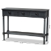 Baxton Studio Garvey French Provincial Grey Finished Wood 3-Drawer Entryway Console Table - BSOJY20A373-Grey-Console