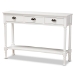 Baxton Studio Garvey French Provincial White Finished Wood 3-Drawer Entryway Console Table