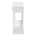 Baxton Studio Garvey French Provincial White Finished Wood 3-Drawer Entryway Console Table - BSOJY20A373-Antique White-Console