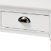 Baxton Studio Garvey French Provincial White Finished Wood 3-Drawer Entryway Console Table - BSOJY20A373-Antique White-Console