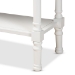 Baxton Studio Garvey French Provincial White Finished Wood 3-Drawer Entryway Console Table - BSOJY20A373-Antique White-Console