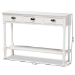Baxton Studio Garvey French Provincial White Finished Wood 3-Drawer Entryway Console Table - BSOJY20A373-Antique White-Console