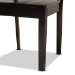 Baxton Studio Miela Modern and Contemporary Dark Brown Finished Wood 7-Piece Dining Set - BSOMiela-Dark Brown-7PC Dining Set