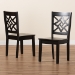 Baxton Studio Nicolette Modern and Contemporary Dark Brown Finished Wood 2-Piece Dining Chair Set - BSORH340C-Dark Brown Wood Scoop Seat-DC-2PK