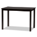 Baxton Studio Nicolette Modern and Contemporary Dark Brown Finished Wood 5-Piece Dining Set - BSORH340C-Dark Brown-5PC Dining Set