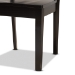 Baxton Studio Nicolette Modern and Contemporary Dark Brown Finished Wood 5-Piece Dining Set - BSORH340C-Dark Brown-5PC Dining Set