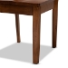 Baxton Studio Nicolette Modern and Contemporary Walnut Brown Finished Wood 7-Piece Dining Set - BSORH340C-Walnut-7PC Dining Set