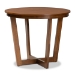 Baxton Studio Brava Modern and Contemporary Walnut Brown Finished Wood 5-Piece Dining Set - BSOBrava-Walnut-5PC Dining Set
