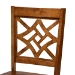 Baxton Studio Brava Modern and Contemporary Walnut Brown Finished Wood 5-Piece Dining Set - BSOBrava-Walnut-5PC Dining Set