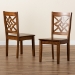 Baxton Studio Nicolette Modern and Contemporary Walnut Brown Finished Wood 2-Piece Dining Chair Set - BSORH340C-Walnut Wood Scoop Seat-DC-2PK